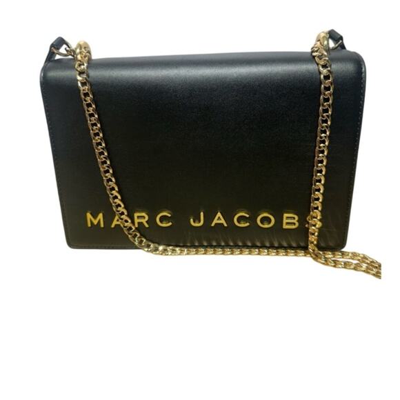 Marc Jacobs Black Leather Gold  Hardware NWT - Picture 6 of 9
